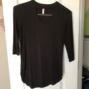 Cute shirt with front slit